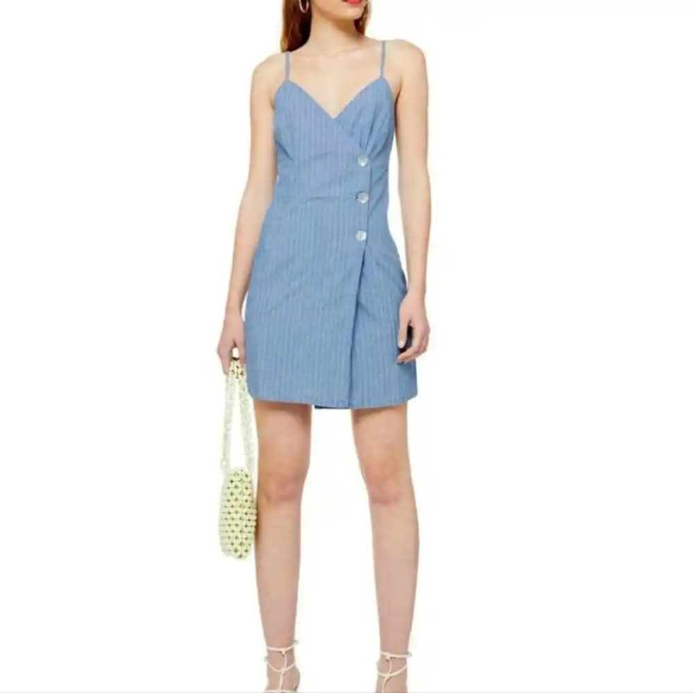 Topshop denim colored dress